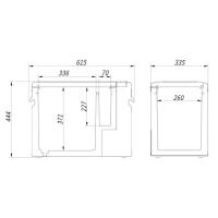 Box chladící 35L kompresor SILVER FROST