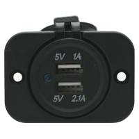 Zásuvka 2x USB 12V s krytem