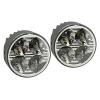 Světla denního svícení 4 HIGH POWER LED 12V/24V (kulatá 70 mm)