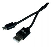 Kabel nabíjecí HEYNER Micro USB černý 2m 511560