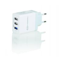 Nabíječka HEYNER 230V USB (3xzás.) bílá 511670