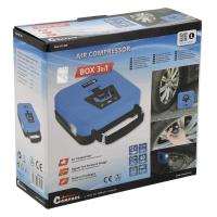Kompresor huštění pneumatik 12V BOX digitální 3in1