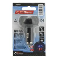 Zástrčka USB / VOLTMETR / TEPLOMĚR