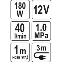 Kompresor huštění pneumatik s LED