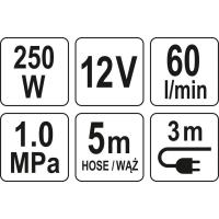 Kompresor huštění pneumatik s LED